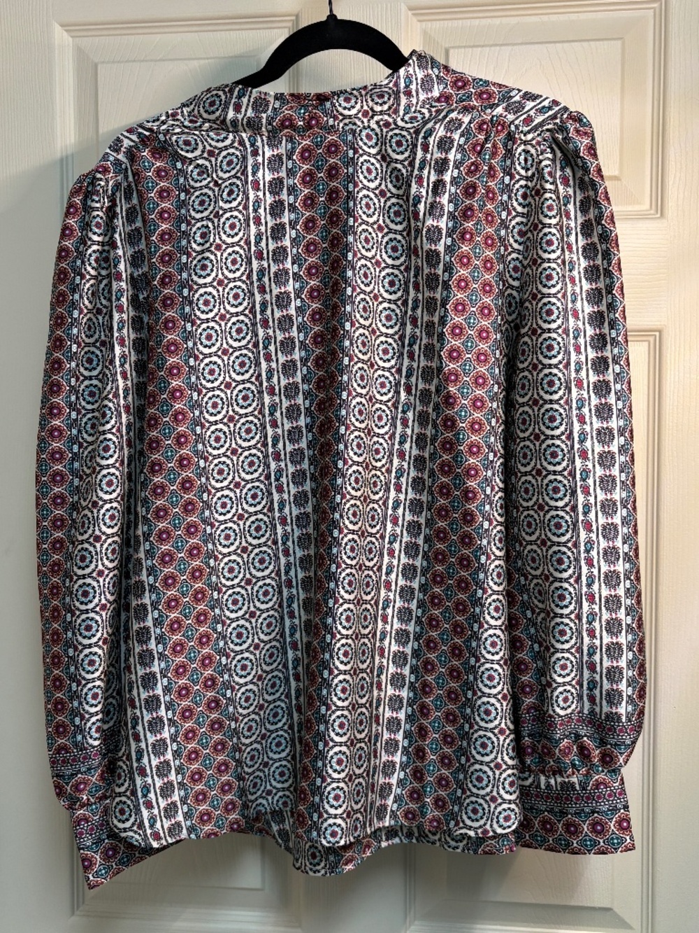 Loft geometric print blouse